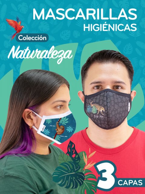 MASCARILLA TRIPLE CAPA COLECCIÓN NATURALEZA